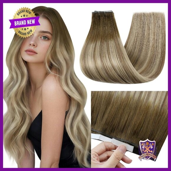 Human Hair Tape-In Extensions 24 Inch 50g Lightweight Seamless